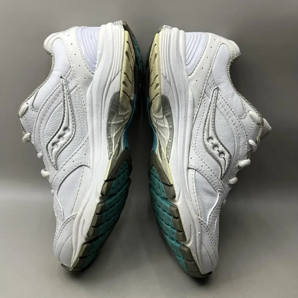 Saucony Grid Integrity ST2 Walking Shoes Women Size 9 White Comfort Low Sneakers
